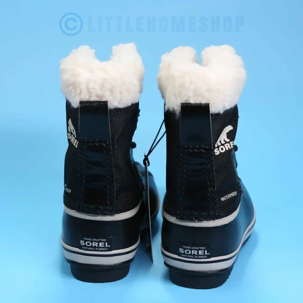 NWT!   Sorel YOOT PAC Nylon Children's Waterproof Boot, Black, Size 8
